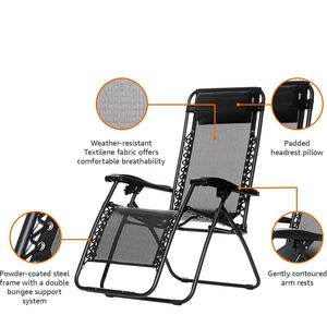 Silla <span class=keywords><strong>plegable</strong></span> reclinable para exteriores, asiento reclinable para descanso, almuerzo, oficina, cama de campo, playa, respaldo - Product Image 3