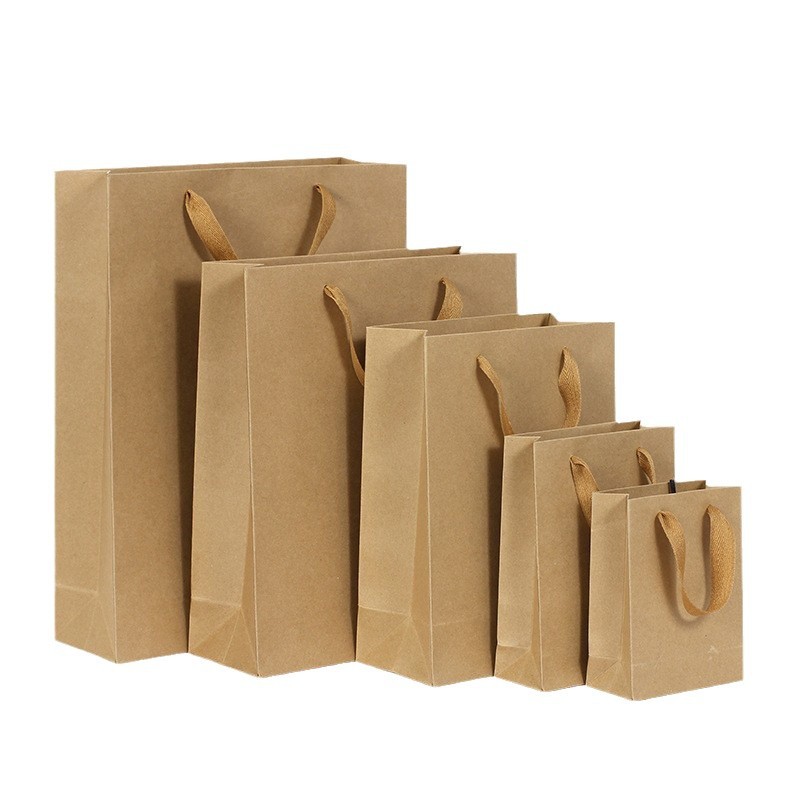 Good Quality Different Size Kraft Paper Bag Custom Shopping Packaging Paper Bag with Your Own logo