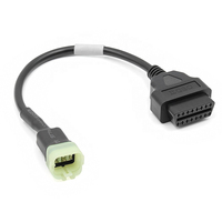Adaptador de Cable de 6 Pines de Alta Calidad para Kawasaki, Adaptador de 6 Pines a Cable OBD2 de 16 Pines para Motocicletas