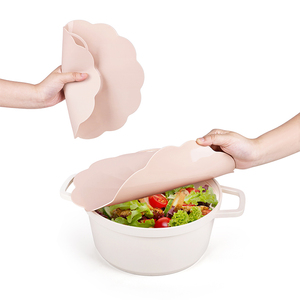 Lớn tái sử dụng kích thước khác nhau thực phẩm lưu trữ Bìa cấp thực phẩm chống tràn Silicone nồi Bìa - Product Image 2