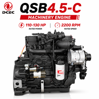 Moteur diesel original DCEC Cumins 110-160 ch QSB4.5-C 4 cylindres, norme EU Stage III, pour excavatrice, chargeuse, machines de construction
