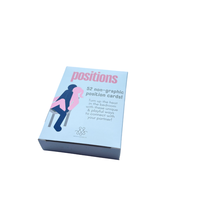 Jeu de Cartes de Positions Sexuelles Personnalisé 54 Pièces pour Couples, Jeu de Cartes d'Amour, Jouets Sexuels