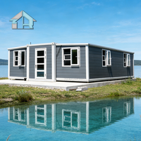 Maison familiale préfabriquée extensible de 30 pieds, 3 chambres, salon spacieux | Conception de villa moderne pour résidence banlieue et activité Airbnb