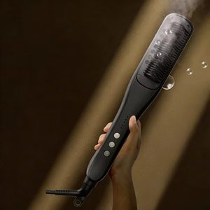 Cepillo Alisador de Cabello a Vapor, con Tecnología de Vapor Integrada y Calentamiento PTC, para Cabello Encrespado, Superventas - Product Image 1