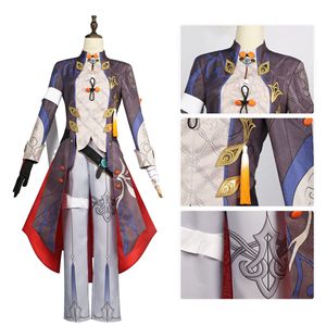Juego Blade Cosplay FIESTA <span class=keywords><strong>DE</strong></span> Halloween disfraz <span class=keywords><strong>de</strong></span> hombre Honkai Star Rail uniforme peluca Stellaron Hunters Astral Express pantalones capa-para - Product Image 3