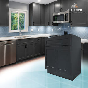 Armoires de cuisine shaker SB30-SB36 en stock |   États-Unis Entrepôt prêt à assembler |   Livraison gratuite Armoire en bois de style américain - Product Image 1