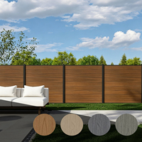 Panneaux de clôture WPC co-extrudés modernes, insonorisés et imperméables, pour murs extérieurs, jardins et patios.