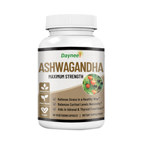 Cápsulas de Ashwagandha Natural con Mezcla de Pimienta Negra para Equilibrio Interno en Adultos, Calma Nocturna, Vitalidad, Bienestar, Suplemento Dietético