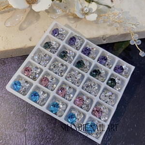 เครื่องทำเล็บพลอยเทียมคริสตัลขนาด20ตารางแบบทำมือสำหรับสปาความงาม - Product Image 3