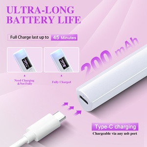 Lampe à LED portable rechargeable par USB pour le séchage du vernis gel en une seule ligne, idéale pour la manucure et le nail art - Product Image 3
