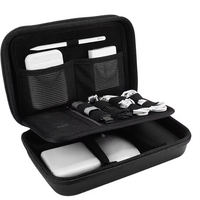 Estuche Organizador Portátil y de Viaje de PE Rígido con Múltiples Compartimentos para Accesorios de Laptop, Cargador, Banco de Energía y Almacenamiento de Cables