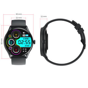 ساعة ذكية مقاومة للماء IP68 مع ميزة الاتصال عبر البلوتوث، تقيس ضغط الدم ودرجة الحرارة ومعدل ضربات القلب، جهاز تتبع للياقة البدنية والرياضة للرجال والنساء - Product Image 2