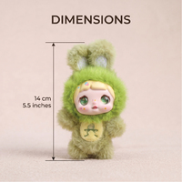 Yüksek Kaliteli Estetik Kawaii Vinil Yüzlü Peluş Tavşan Bebek Yumuşak Dolgulu Tavşan Anahtarlık Gençler İçin Sırt Çantası Süsü