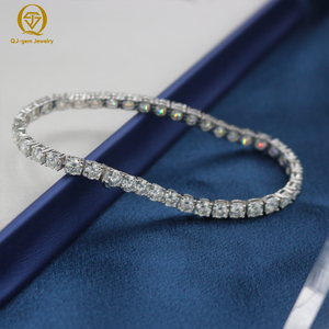 Custom 10k Gold Bracelet 6-9inches 3mm 10k Solid Gold VVS Lab Grown Diamonds Hpht Tennis Link Chains Bracelet <b>for</b> Women <b>Men</b> - Product Image 1