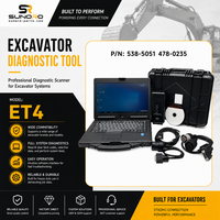 Alat Diagnostik SUNORO Berkualitas Tinggi Et4 538-5051 478-0235 dengan Kit Scanner Diagnostik Laptop SIS CF-53 Garansi 1 Tahun
