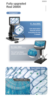 Wholesale Sunuo 315 Digital Microscope Camera 7inch Screen 2000X Zoom 12MP Microorganism/PCB Board Detection with Windows/Mac OS