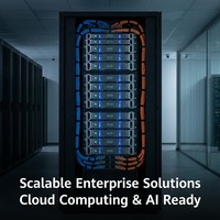 Servidor en Rack 2U Intel Xeon Gold 5218R, 256 GB de RAM, 4x960 GB SSD, 4x2 TB SAS, SR430 RAID, 2x900 W PSU, Servidor Empresarial 2288H V5
