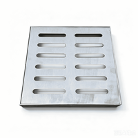 Grille de drainage en acier inoxydable 201 304, taille personnalisée, anti-colmatage, à fentes, pour trottoir routier
