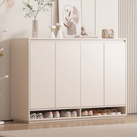 Meuble à chaussures en bois sur mesure, grande capacité, rangement d'entrée, cloisonnement multi-niveaux, mobilier pour hôtel et maison, vente en gros OEM, usine
