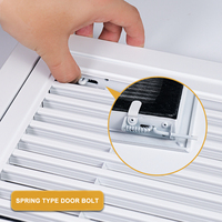 Grille de ventilation carrée en acier inoxydable pour plafond et mur, grille linéaire amovible pour climatisation