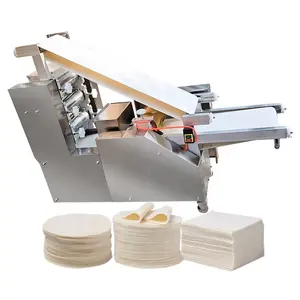 Automatische Grote Bol Deeg Huid Molding Lente Roll Wrapper Papad Pack Make Machine Roti Prijs