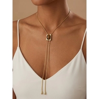 Collar de Latón con Ojo de Tigre Cuadrado, Certificado CE Rohs, para Mujer, Personalizado, Regalo para el Día de la Madre, Navidad