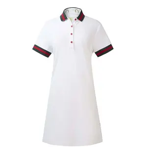 Camiseta larga de verano personalizada para mujer, camiseta <span class=keywords><strong>Polo</strong></span> elástica cómoda para vestido <span class=keywords><strong>Polo</strong></span> - Product Image 1