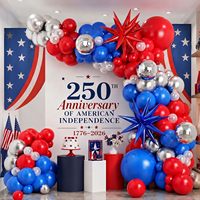 Kit d'arche de ballons de fête, ballons étoiles 4D effet explosion en aluminium, guirlande multicolore pour les fêtes, la fête des mères et Halloween