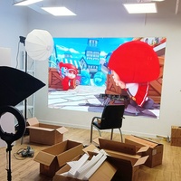 Panel de Video LED para Interiores con Unión sin Costuras, Ultra Brillante 700CD 4K, Módulo de Pantalla de Doble Cara para Carteleras, Adobe RGB 98%