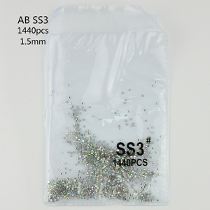 <span class=keywords><strong>Strass</strong></span> en verre cristal Selina à dos plat AB, 12 facettes - <span class=keywords><strong>Strass</strong></span> brillant écologique non thermocollant pour nail art, maquillage de scène, téléphone - Product Image 4