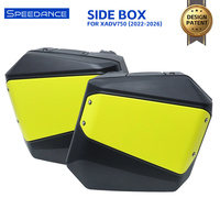 Sacoche latérale rigide 33L noire à dégagement rapide pour moto, installation sans outil, ajustement parfait pour Honda XADV750, boîte à bagages