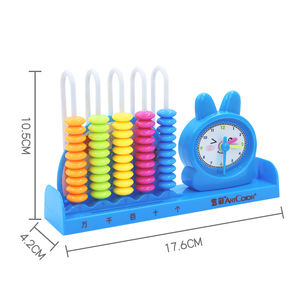 Support de comptage de perles multicolores pour enfants Aides à l'apprentissage à 5 rangées pour les <span class=keywords><strong>mathématiques</strong></span> éducatives - Product Image 5