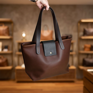 Sac à main en cuir véritable pour femmes de qualité supérieure Fermeture à glissière Étanche Bandoulière Design tendance Saint-Valentin - Product Image 1