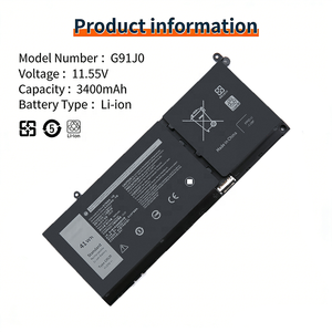 Batería para Portátil G91J0 de Fábrica para <span class=keywords><strong>Dell</strong></span> Inspiron 15 3515 3511 <span class=keywords><strong>3510</strong></span> 3525 14 5410 2en-1 G91J0 11.55V 3400mAh - Product Image 2