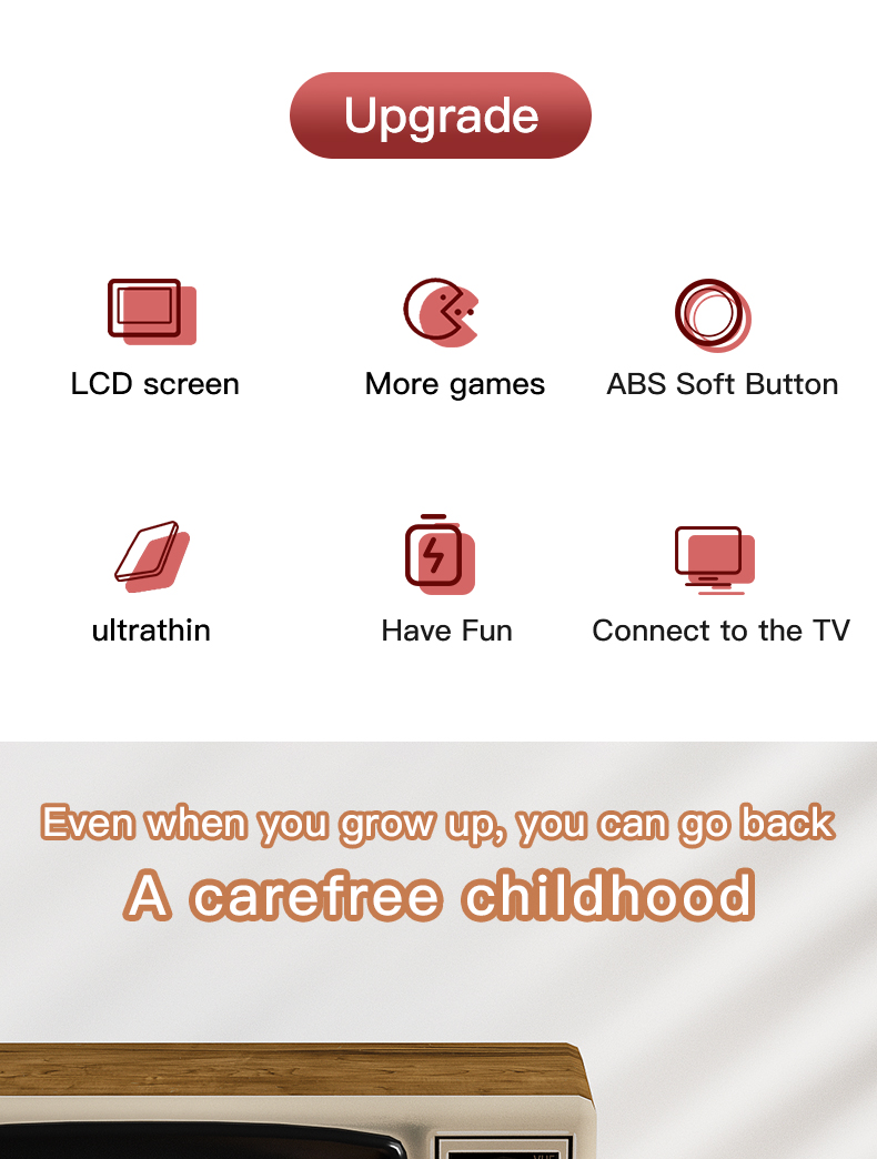 Wholesale Newest G5 Portable Retro Video Game Console Built in 500 Classic Games 3.0'' 8Bit Handheld Game Player