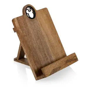 Elegante in legno topolino porta ricettario libro di ricette regolabile iPad supporto rustico Stand per cucina sala da pranzo camera da letto