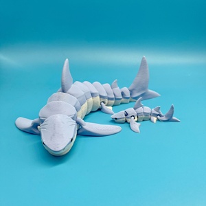 <span class=keywords><strong>Juguete</strong></span> <span class=keywords><strong>de</strong></span> Tiburón Realista Impreso en 3D, <span class=keywords><strong>de</strong></span> Plástico y Móvil, Modelo <span class=keywords><strong>de</strong></span> Animal Marino <span class=keywords><strong>de</strong></span> Tiburón con Dientes Gigantes para Maternidad - Product Image 3