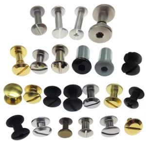 M4 M5 M6 Brass Thép Không Gỉ Carbon Oxit Màu Đen Antique Bronze Chicago Đinh Tán Vít Cho Da Vành Đai Túi Xách Vít - Product Image 2