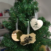 Corte de Láminas de Acrílico para Espejos, para Menús de Bodas, Fiestas, Reuniones, Invitaciones Personalizadas, Decoraciones Navideñas - Grosor de 1mm/2mm/3mm