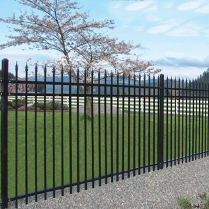 Clôture de jardin en acier antivol, barrière de sécurité à piquets pour extérieur, anti-corrosion – Offre Spéciale - Product Image 3