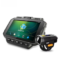 Ordinateur mobile robuste portable Android 10 étanche IP65, caméra 8MP, lecteur de codes-barres, batterie rechargeable 2850mAh, GPS intégré