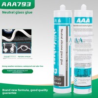 Desheng AAA793 Mastic Neutre pour Verre, Adhésif Résistant aux Intempéries, Crème Étanche pour Cuisine, Salle de Bain et Usage Domestique, Tube, Vente en Gros