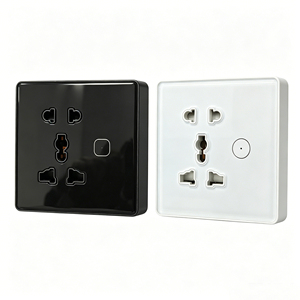 Enchufe Inteligente WiFi TUYA, Universal para UE y Reino Unido, 5 Tomas de Corriente, Control por Voz, Interruptor Táctil, Compatible con <span class=keywords><strong>Alexa</strong></span> y Google Home - Product Image 1