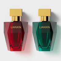 Flacon de Parfum Irrégulier 50ml Unique Personnalisable Vaporisateur Luxe Vide en Verre avec Boîte