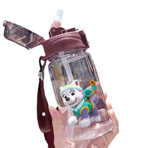 C223 vendita all'ingrosso 550Ml Baby Sippy Cup per bambini Bpa libero riutilizzabile cartone animato tazza portatile in <span class=keywords><strong>plastica</strong></span> bottiglia d'acqua con paglia - Product Image 5