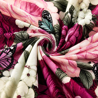 Tissu tricoté en soie de lait respirant et antistatique à motif géométrique abstrait, extensible, idéal pour les housses de canapé et de chaise – Vente directe usine