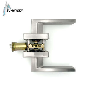 Manijas de puerta de alta calidad, manijas de palanca negras curvadas - Product Image 6