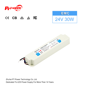 ไดรเวอร์ไฟ LED รุ่น CV 30W EMC ได้รับการรับรองมาตรฐาน CE/RoHS สำหรับไฟ LED Strip แรงดันไฟฟ้า 170-264V AC-DC 12V 24V ระดับการป้องกันน้ำ IP66  แหล่งจ่ายไฟ LED แบบเดี่ยว - Product Image 3