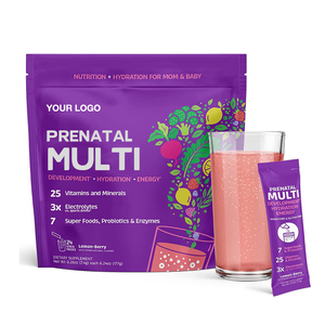 OEM ODM Private Label organico vegano integratore prenatale in polvere con acido folico e minerali multivitaminici naturali per le donne - Product Image 1