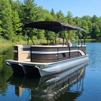 Bateaux pontons sportifs à grande vitesse en aluminium soudé, 8,2 m (27 pi), à deux moteurs, très demandés en Europe, à vendre